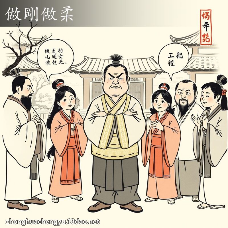 做刚做柔 - 中华成语配图