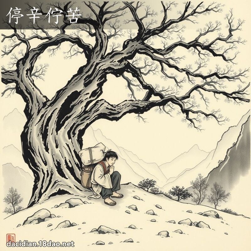 停辛佇苦 配图