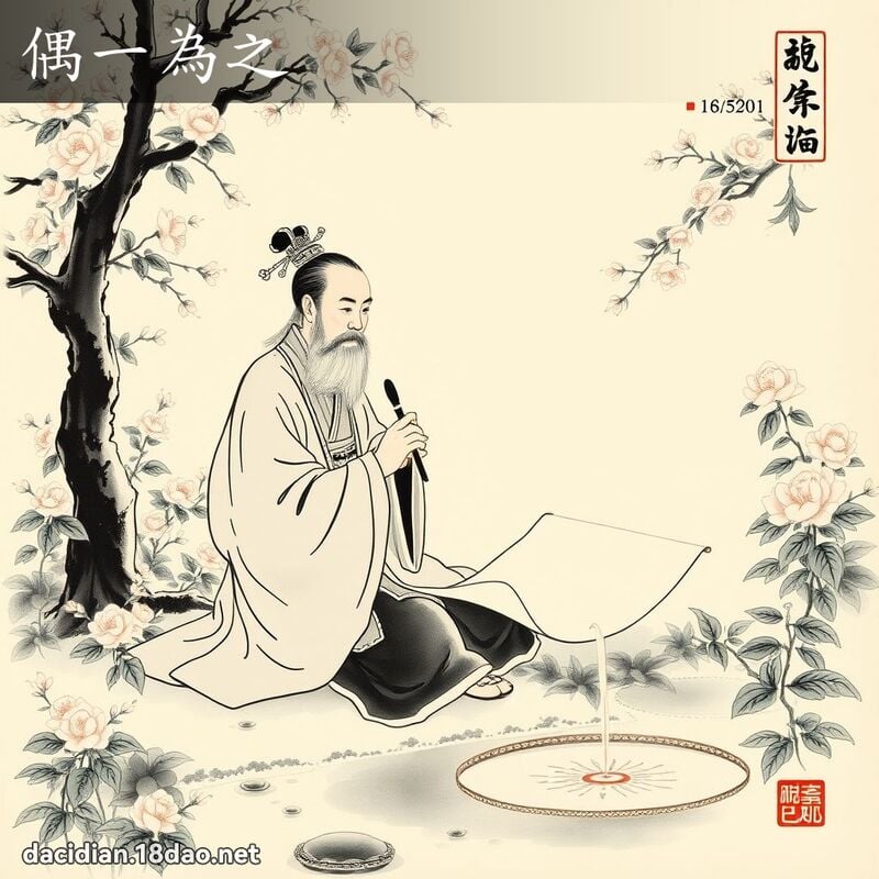偶一为之 配图