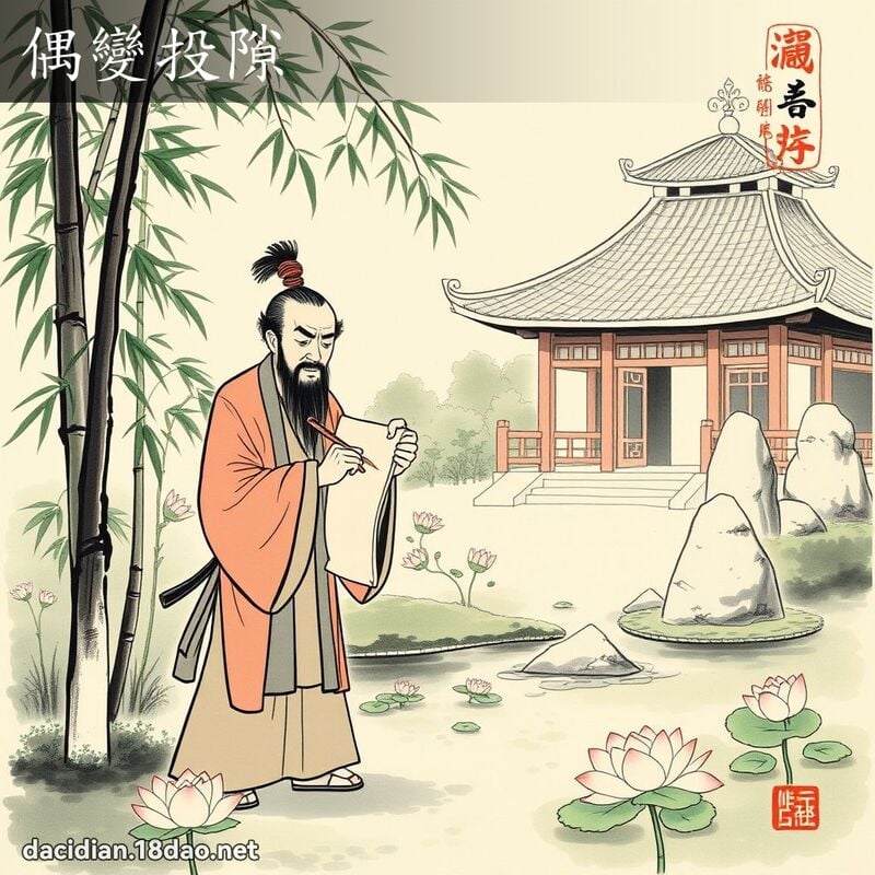 偶变投隙 配图