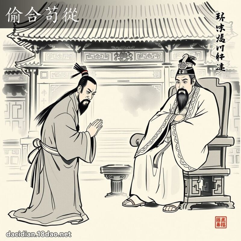 偷合苟从 配图