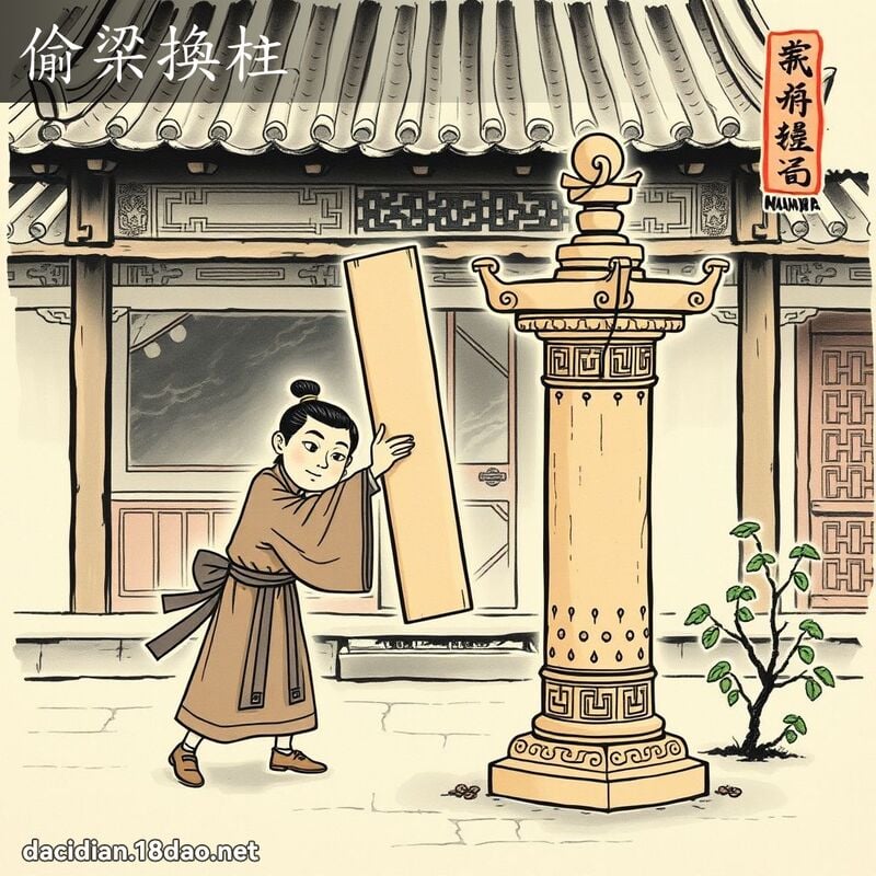 偷梁换柱 配图