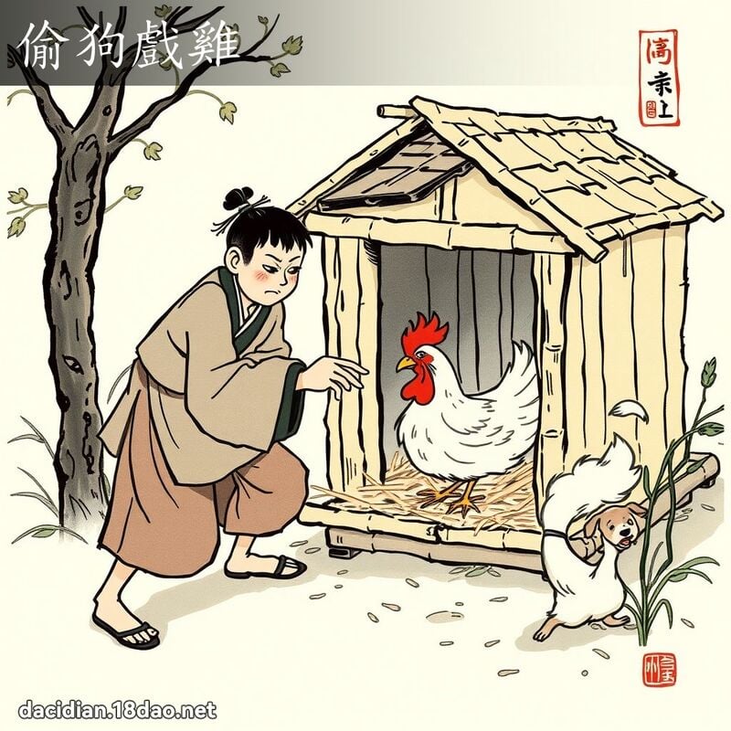 偷狗戏鸡 配图