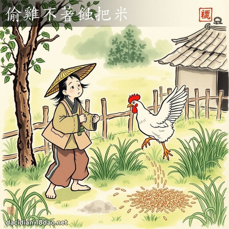 偷鸡不著蚀把米 配图