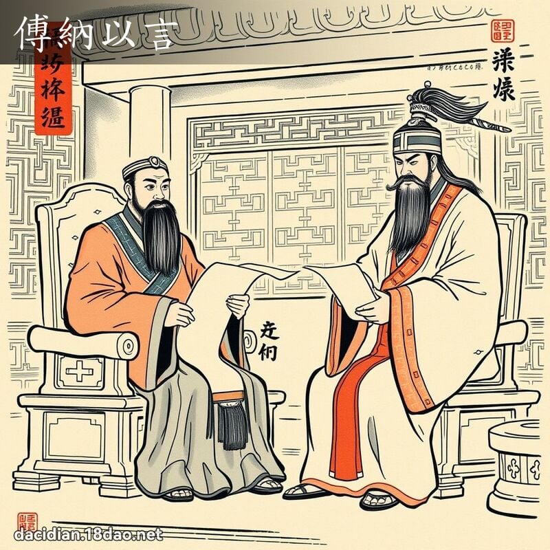 傅纳以言 配图