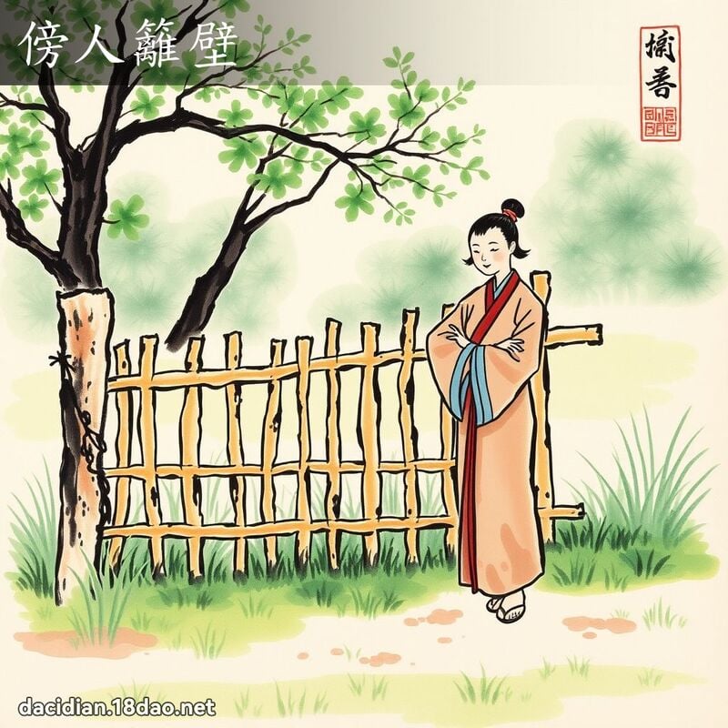 傍人篱壁 配图