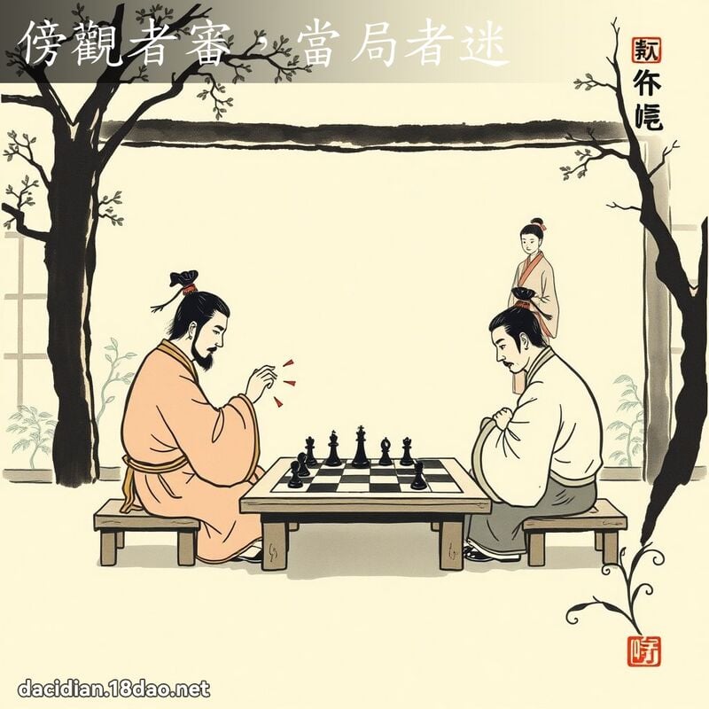 傍观者审,当局者迷 配图