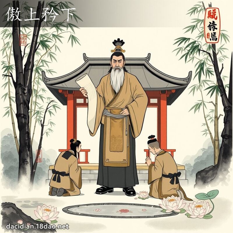 傲上矜下 配图