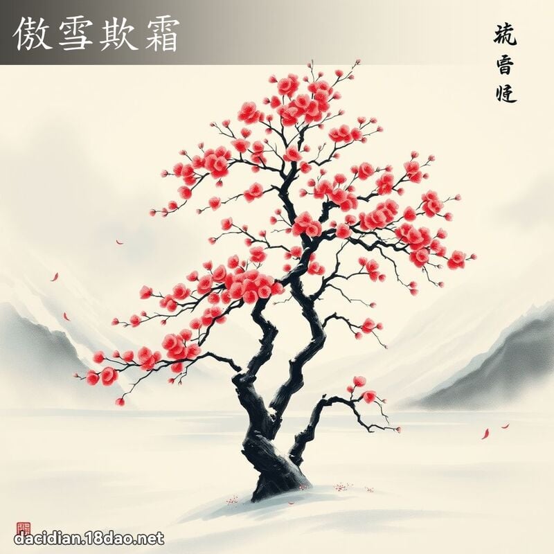 傲雪欺霜 配图