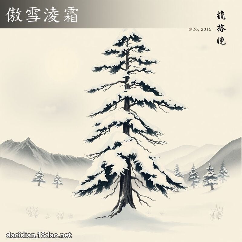 傲雪淩霜 配图