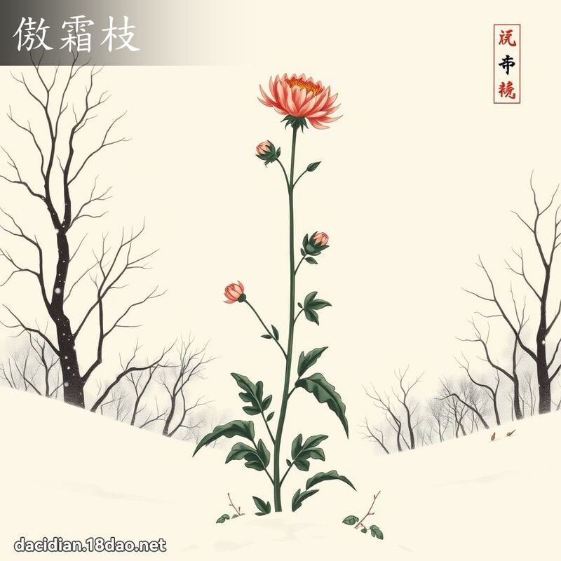 傲霜枝 配图