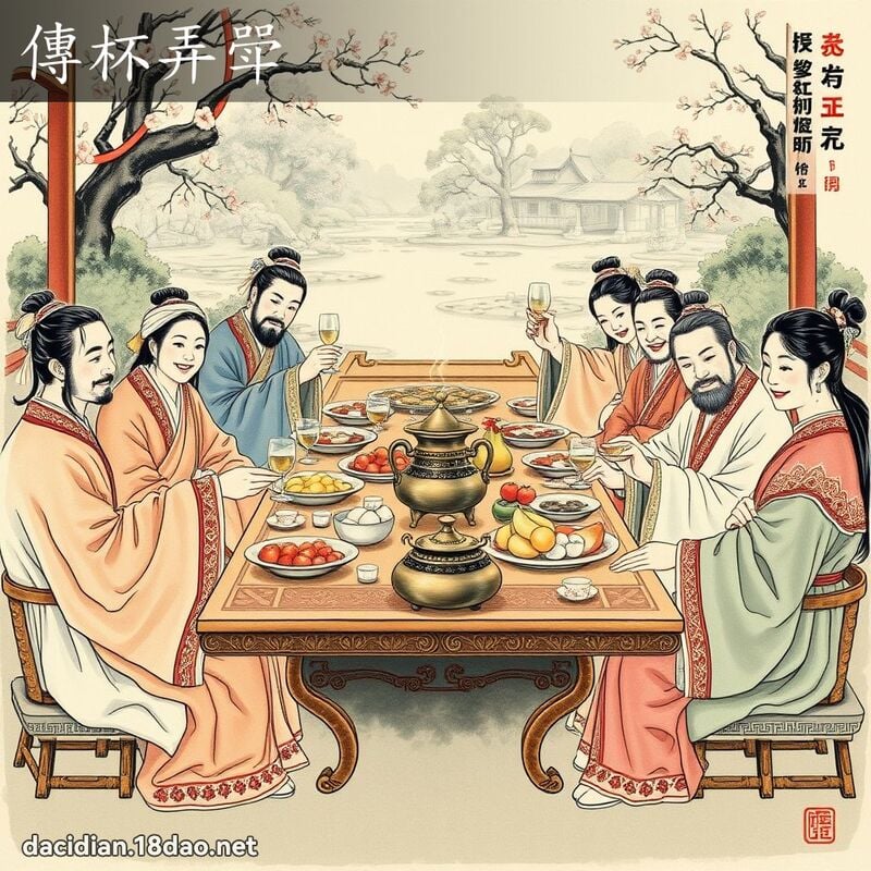 傳杯弄斝 配图