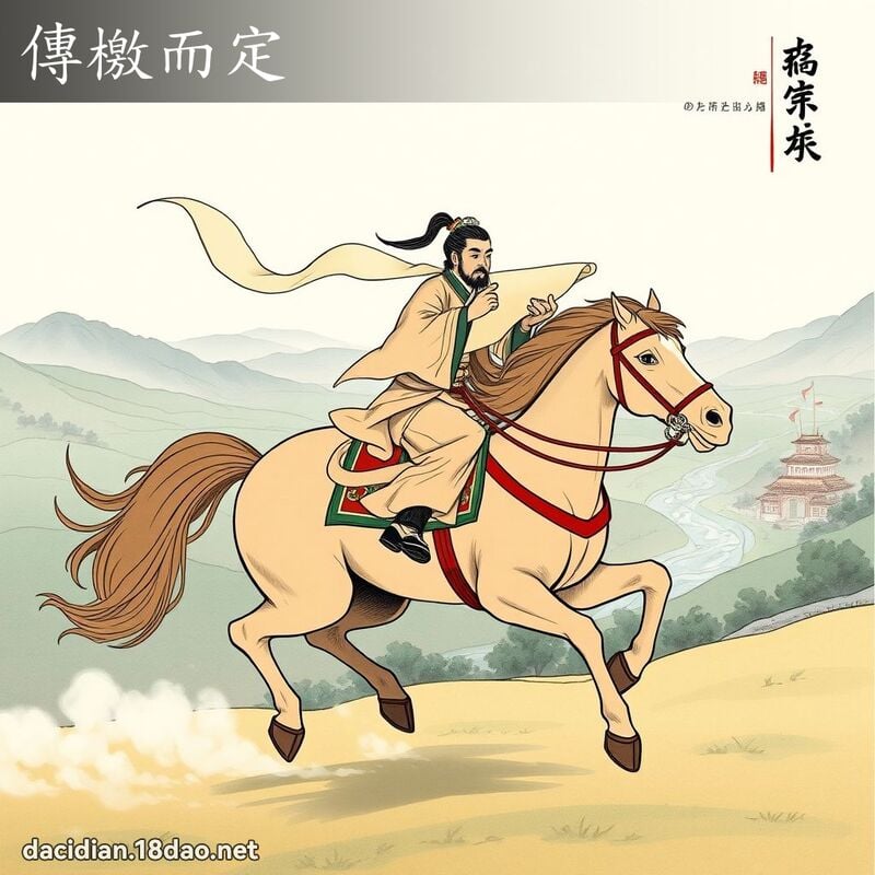傳檄而定 配图