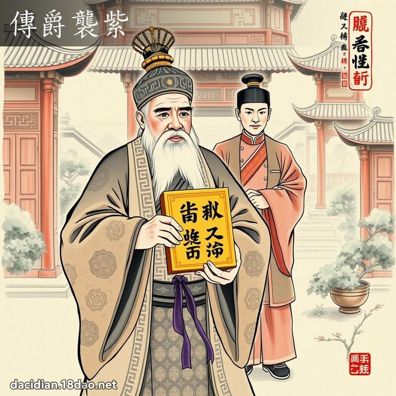 傳爵襲紫 配图