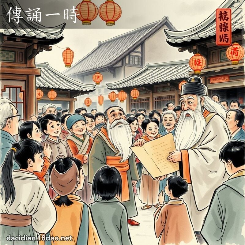 傳誦一時 配图