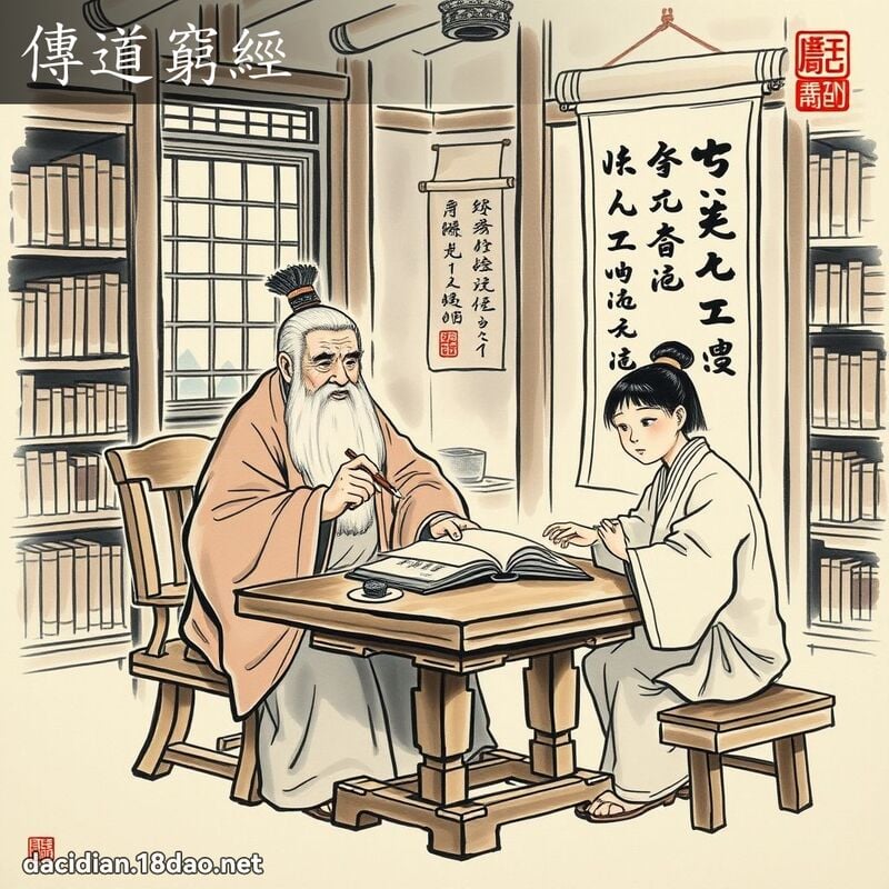傳道窮經 配图