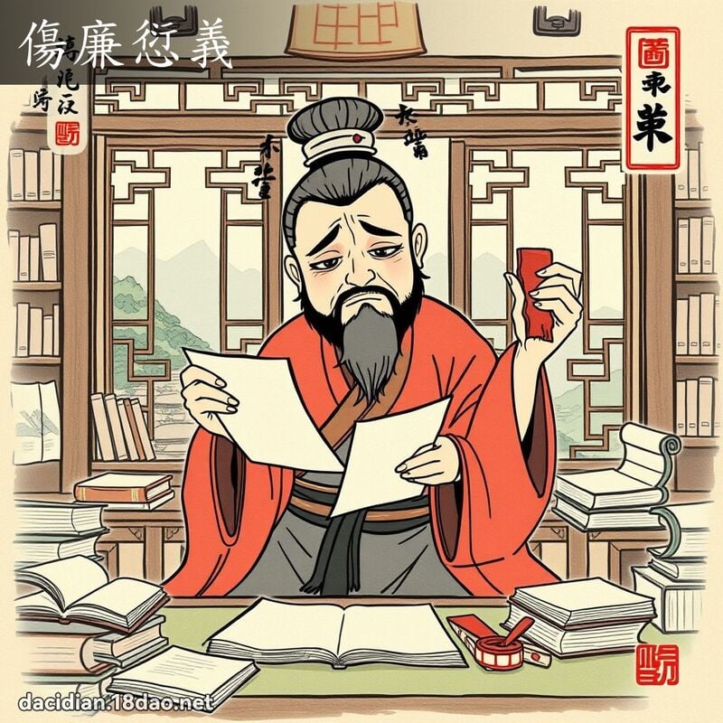 傷廉愆義 配图