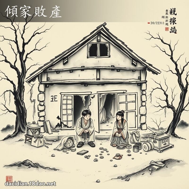 傾家敗產 配图