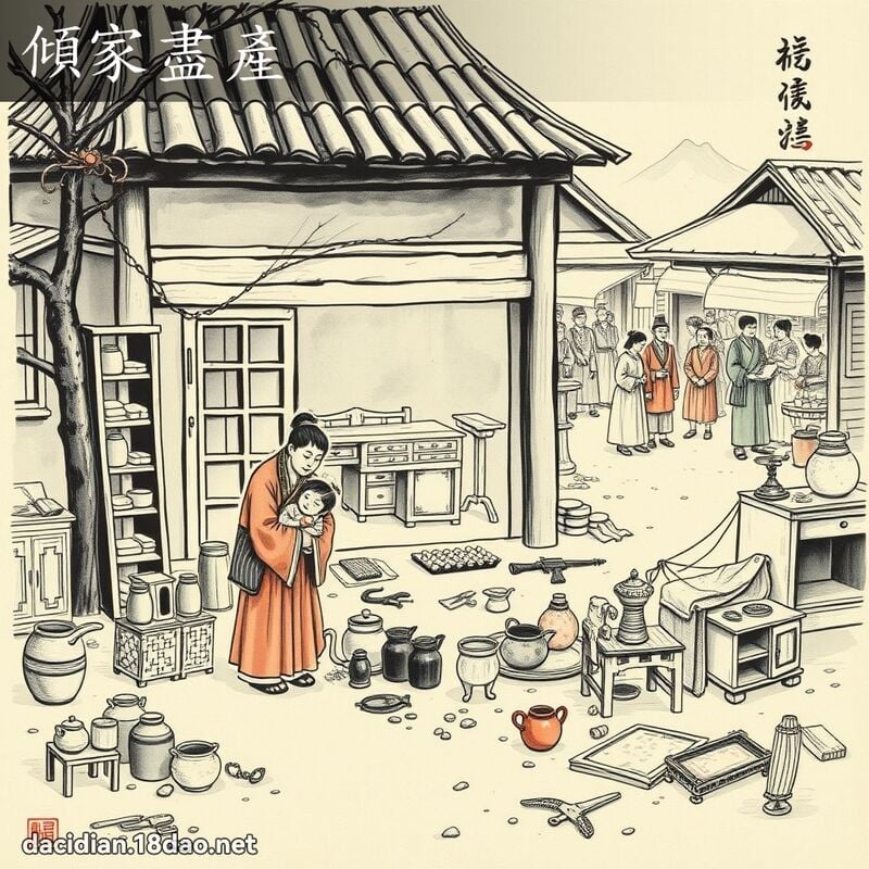 傾家盡產 配图