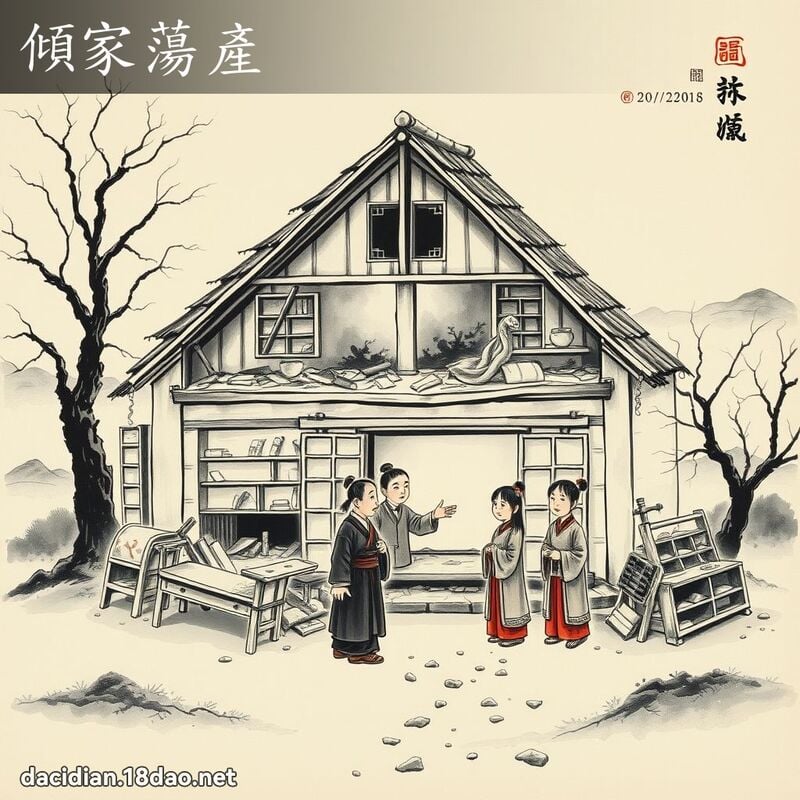 傾家蕩產 配图