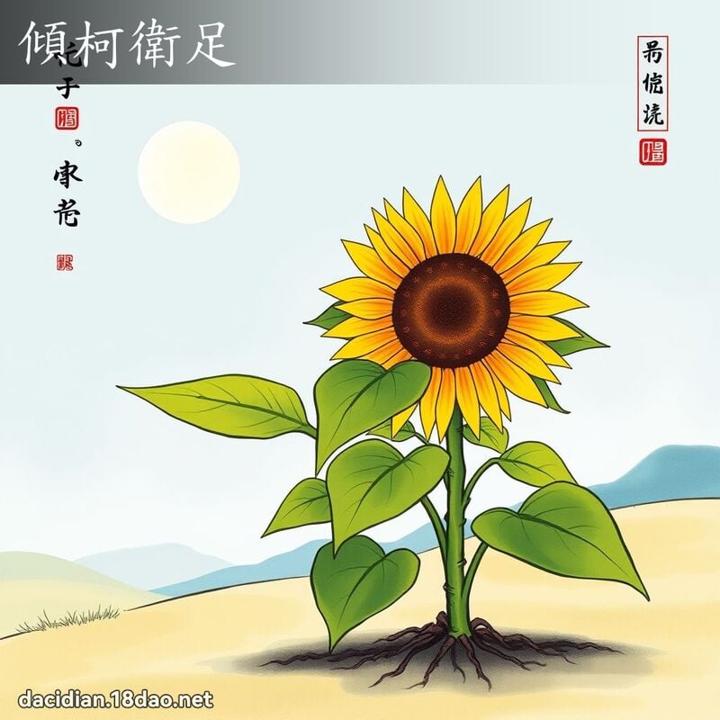 傾柯衛足 配图