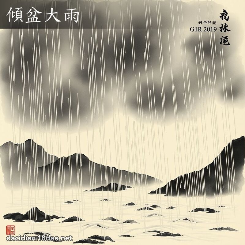 傾盆大雨 配图