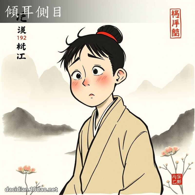 傾耳側目 配图