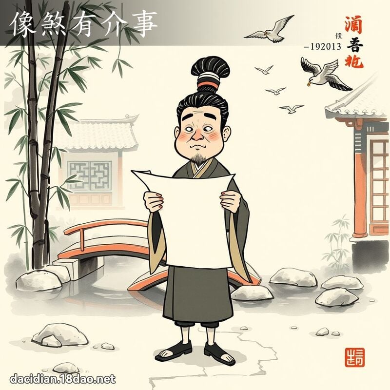 像煞有介事 配图