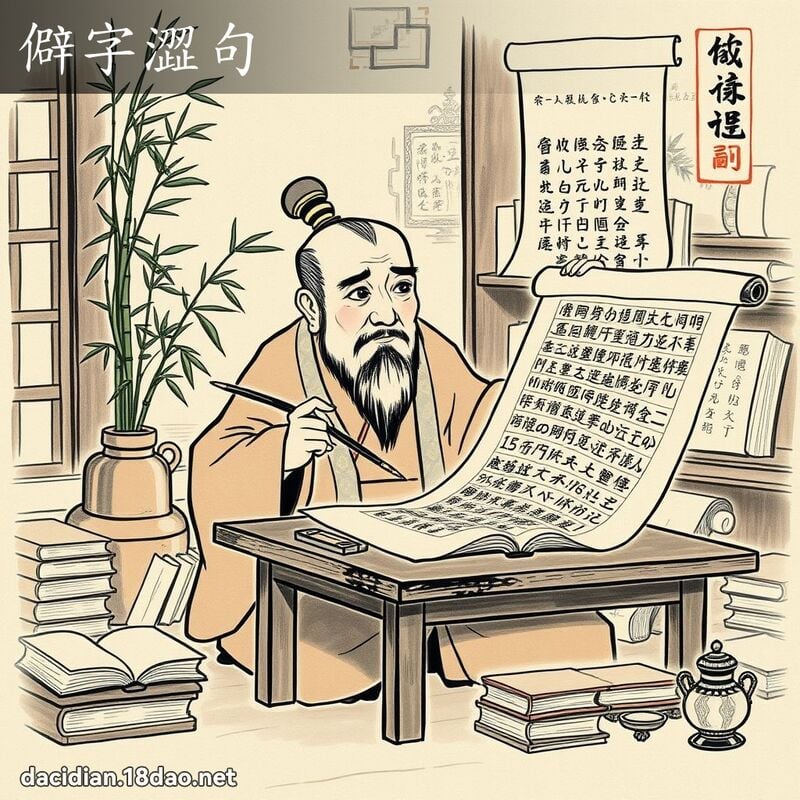 僻字涩句 配图