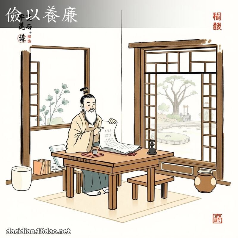 俭以养廉 配图
