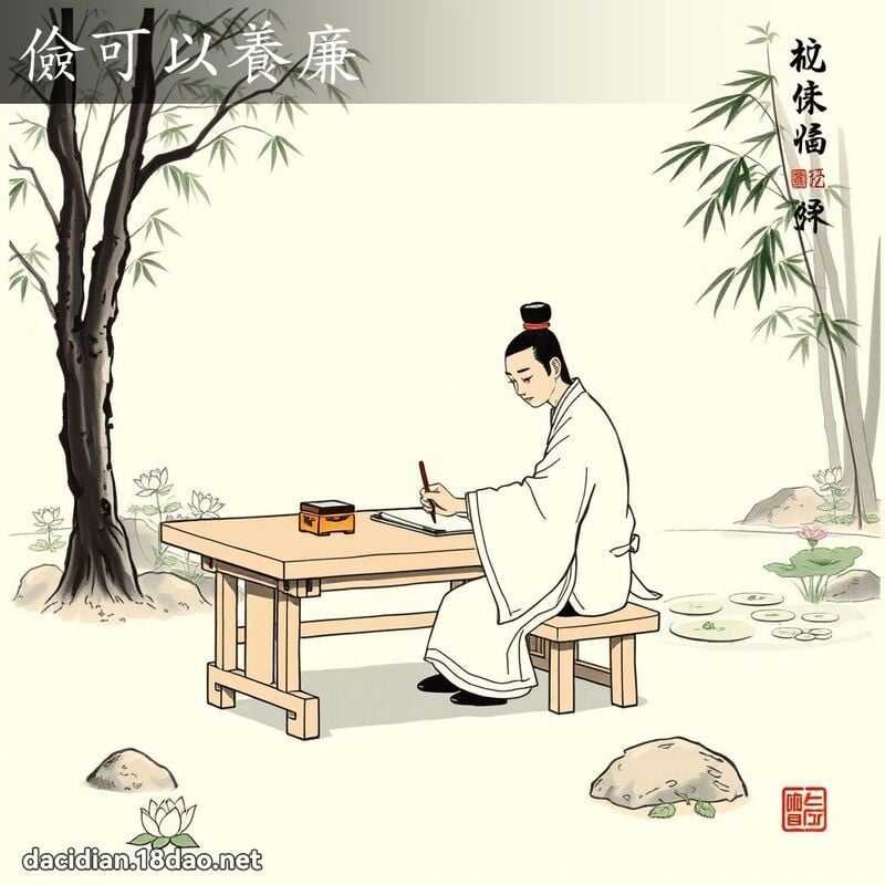 俭可以养廉 配图