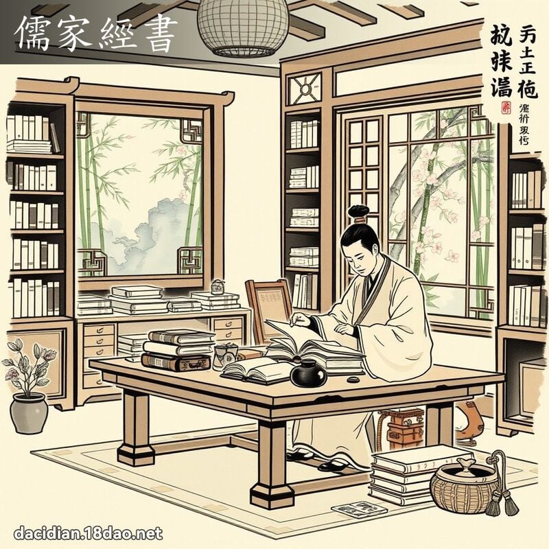 儒家经书 配图