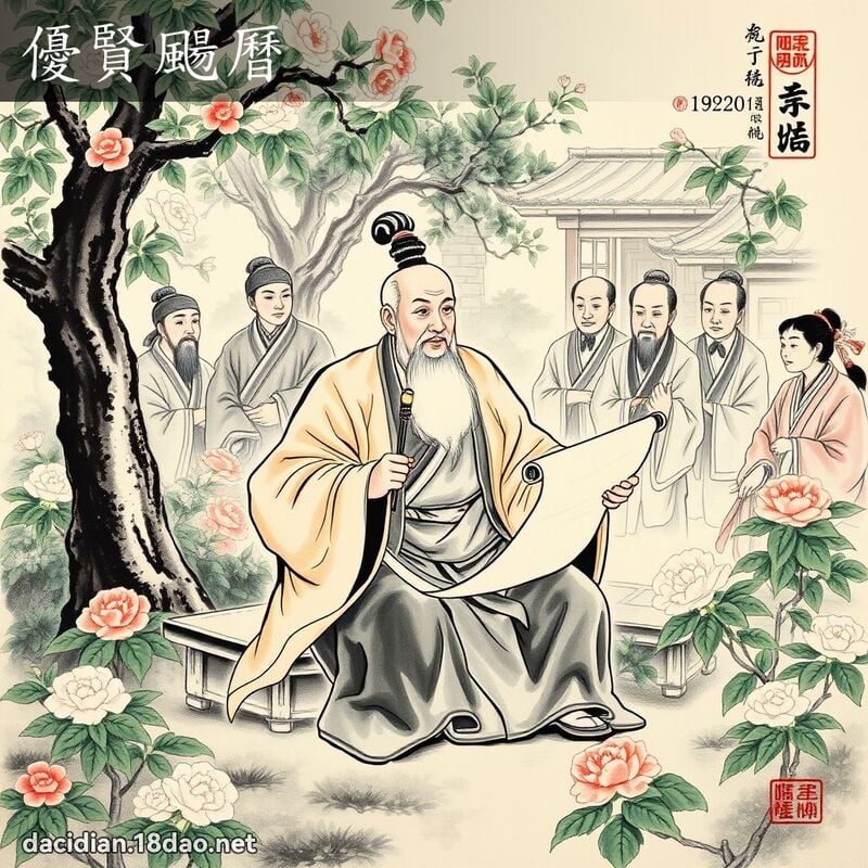 优贤颺历 配图