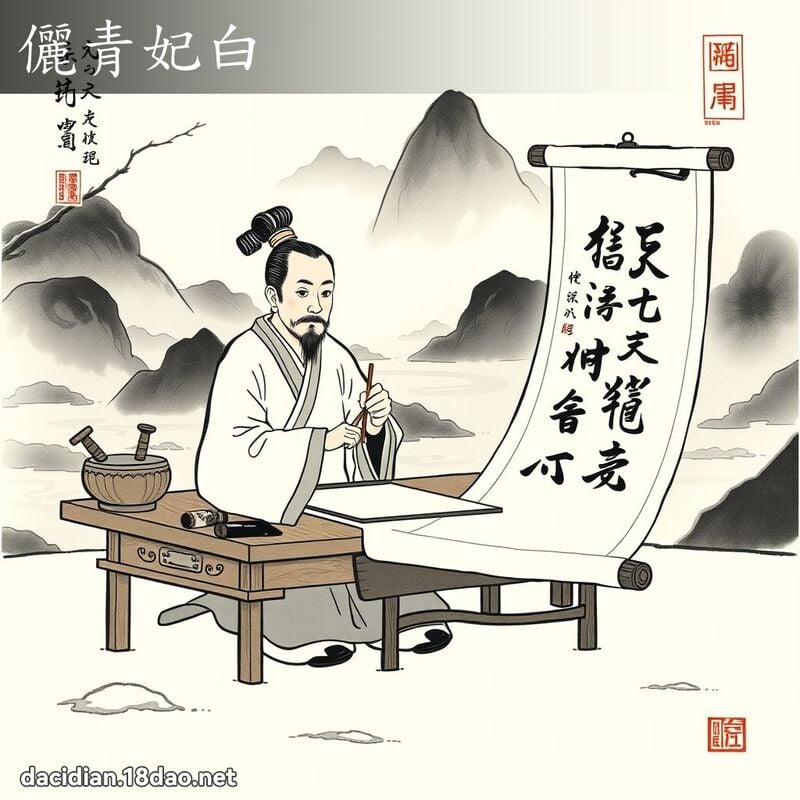 儷青妃白 配图