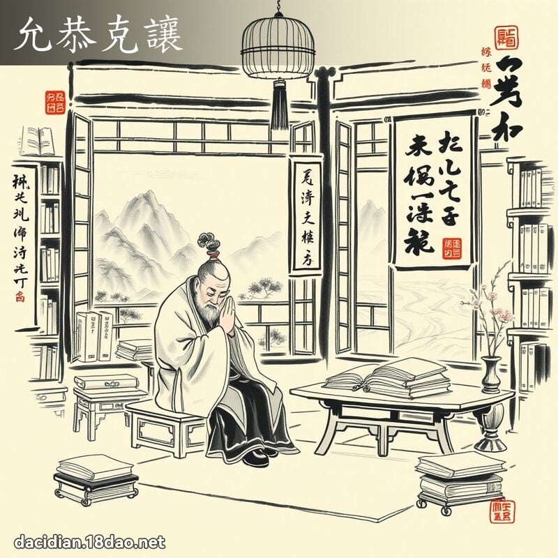 允恭克让 配图