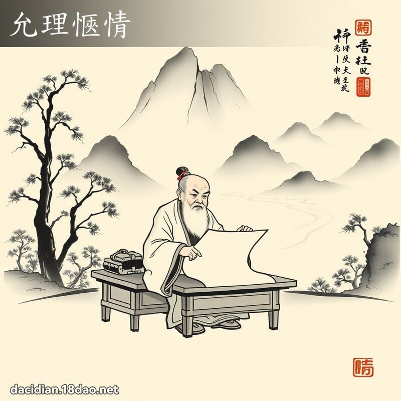 允理愜情 配图