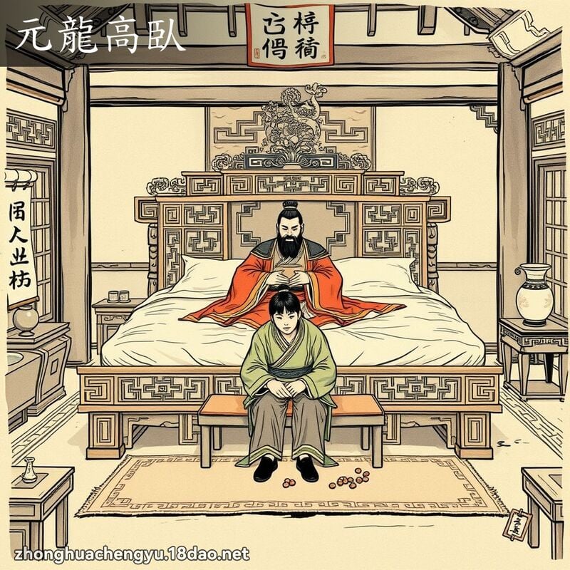 元龍高臥 - 中華成語配圖