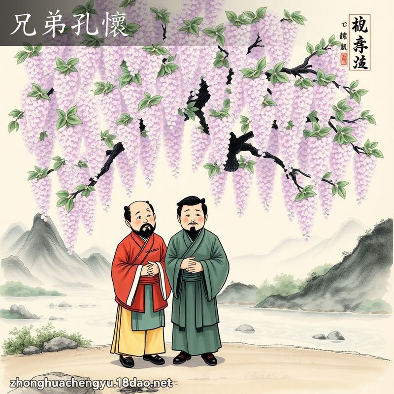 兄弟孔懷 - 中華成語配圖