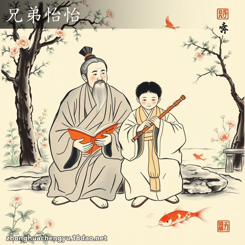 兄弟怡怡 - 中華成語配圖