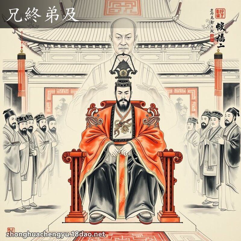 兄終弟及 - 中華成語配圖