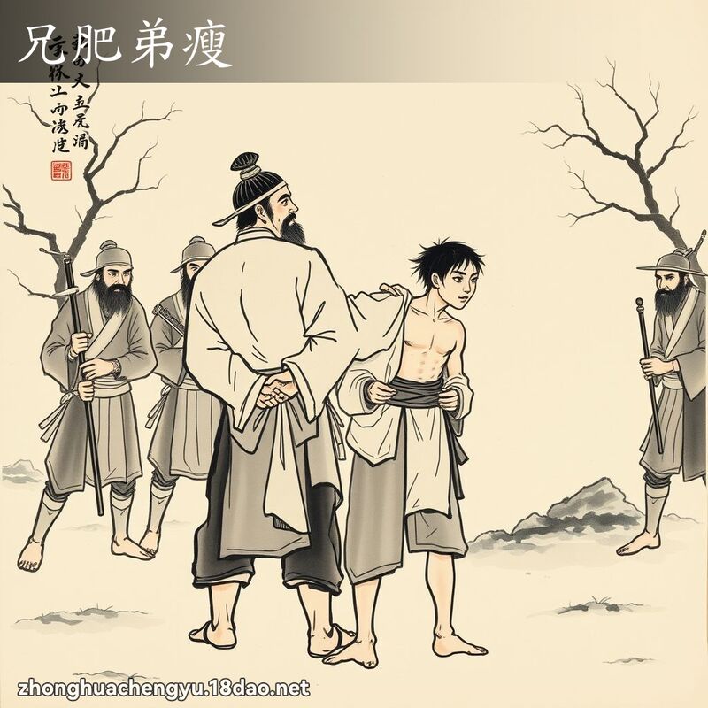 兄肥弟瘦 - 中華成語配圖