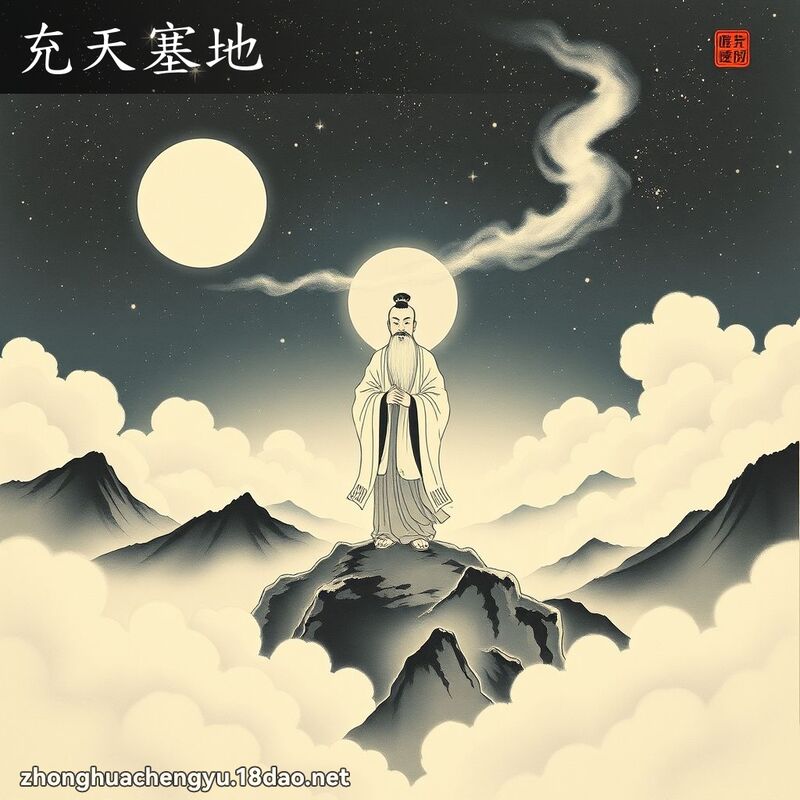 充天塞地 - 中華成語配圖