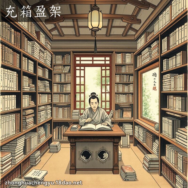 充箱盈架 - 中华成语配图