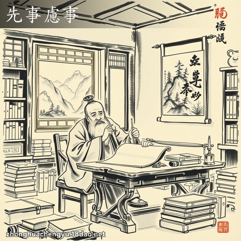 先事慮事 - 中華成語配圖