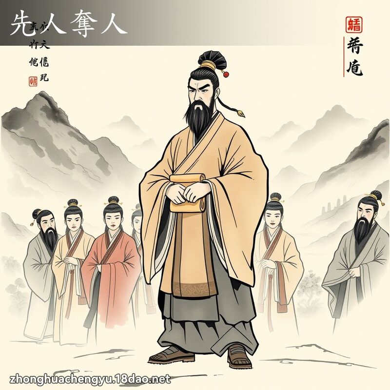 先人奪人 - 中華成語配圖