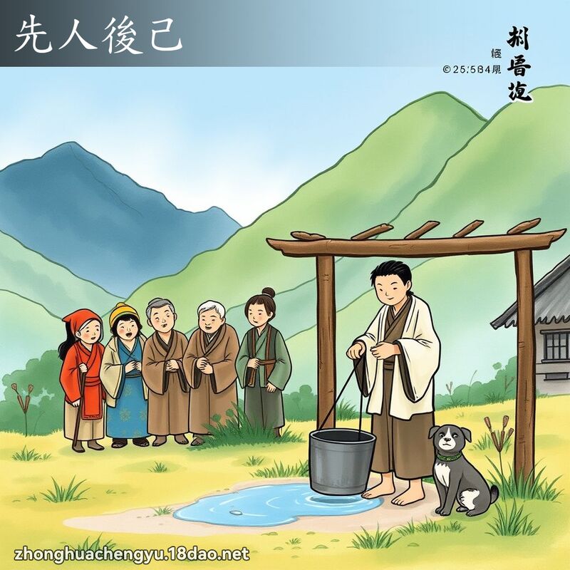 先人後己 - 中華成語配圖