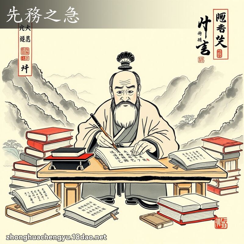先务之急 - 中华成语配图