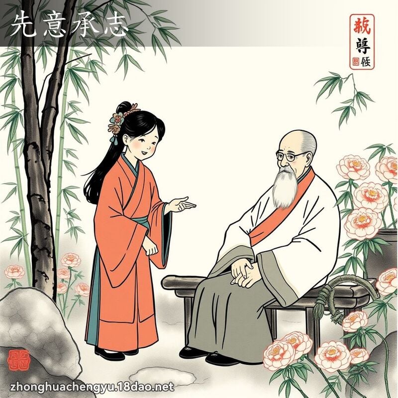 先意承志 - 中华成语配图