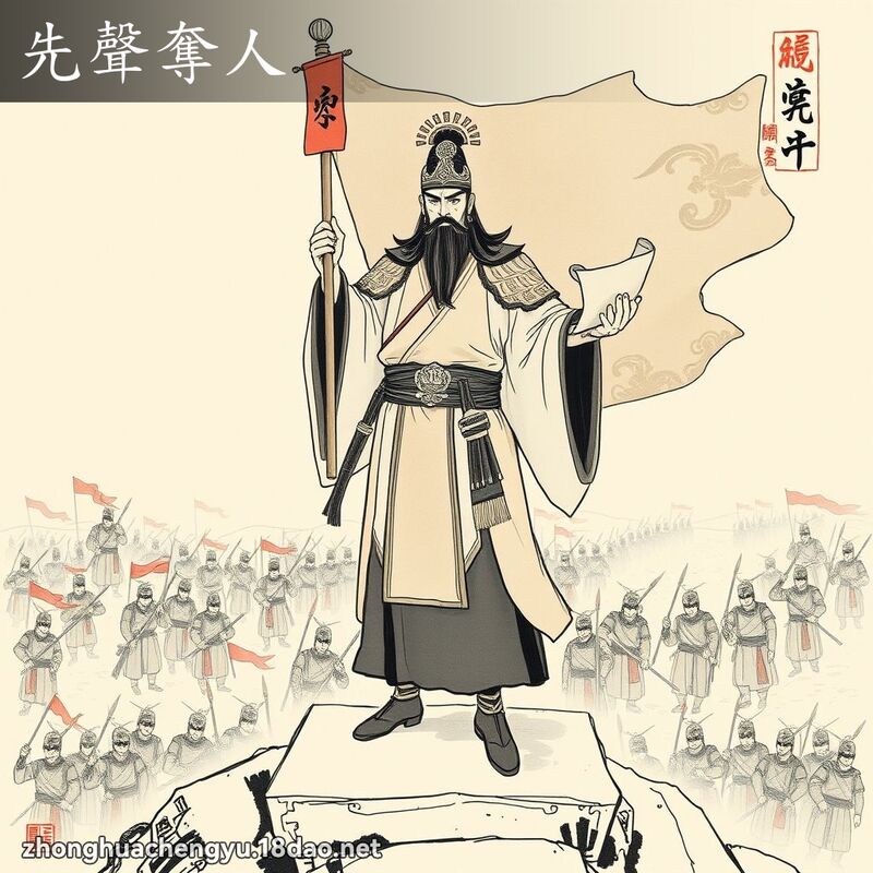 先声夺人 - 中华成语配图