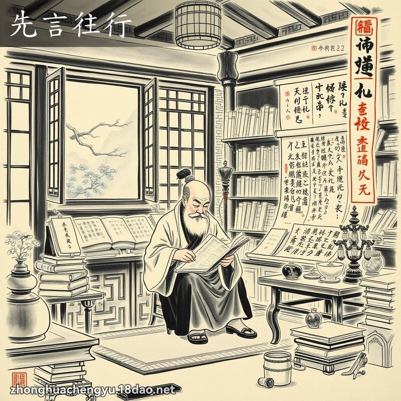 先言往行 - 中华成语配图